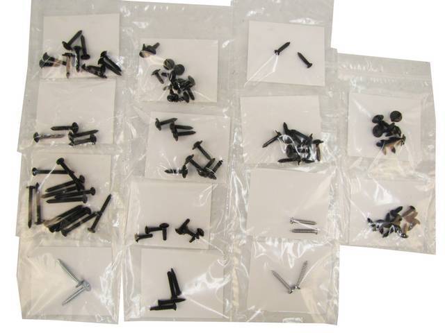 Interior Screw Kit, Replacement Style, Incl 92 Pieces