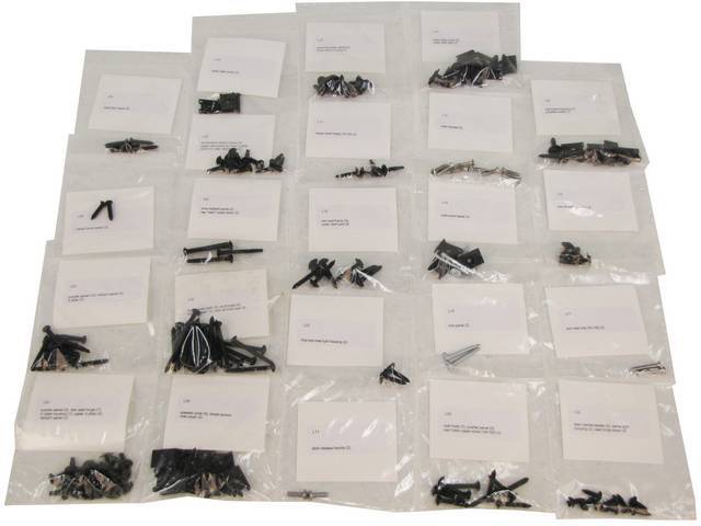 Interior Screw Kit, Replacement Style, Incl 188 Pieces
