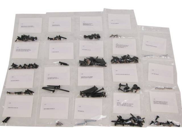 Interior Screw Kit, Replacement Style, Incl 158 Pieces