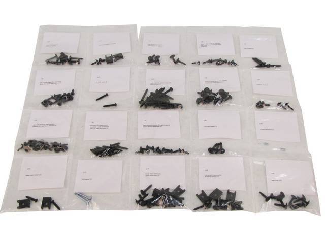 Interior Screw Kit, Replacement Style, Incl 161 Pieces