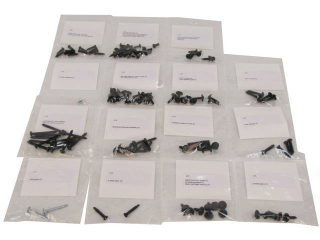 Interior Screw Kit, Replacement Style, Incl 118 Pieces