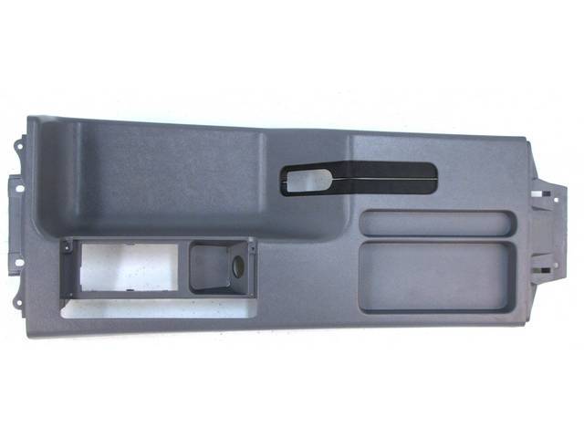 Panel, Console Top, Incl Parking Brake Boot, Smoke Gray, Paint To Match, Original Ford Tooling, E7zz-61044d90-C