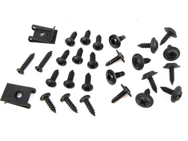 Mounting Kit, Console, (26) Incl Screws, (2) Nuts, Repro