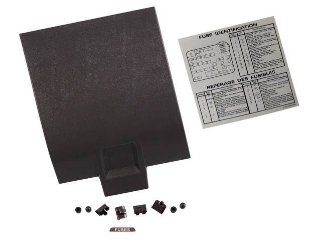OE Style Fuse Panel Opening Door / Cover (Black) for 87-89