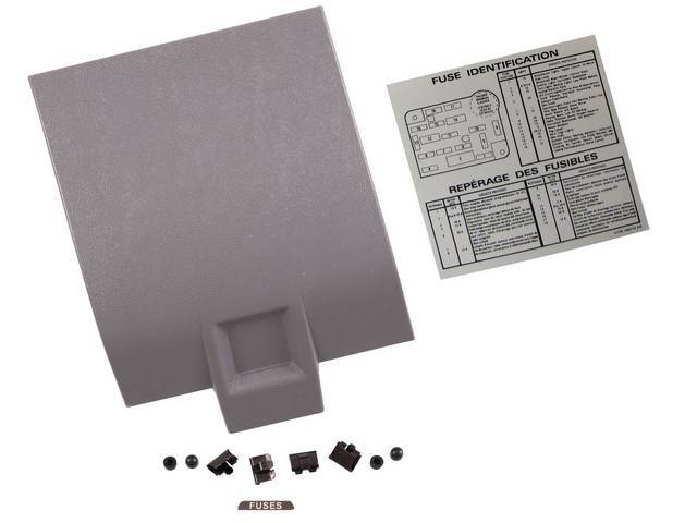 OE Style Fuse Panel Opening Door / Cover (Smoke Gray) for 87-89