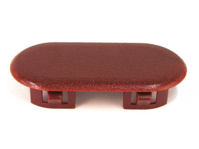 Cover, Console Armrest Mounting Access, Red, Repro, E7zz-61047a62-A
