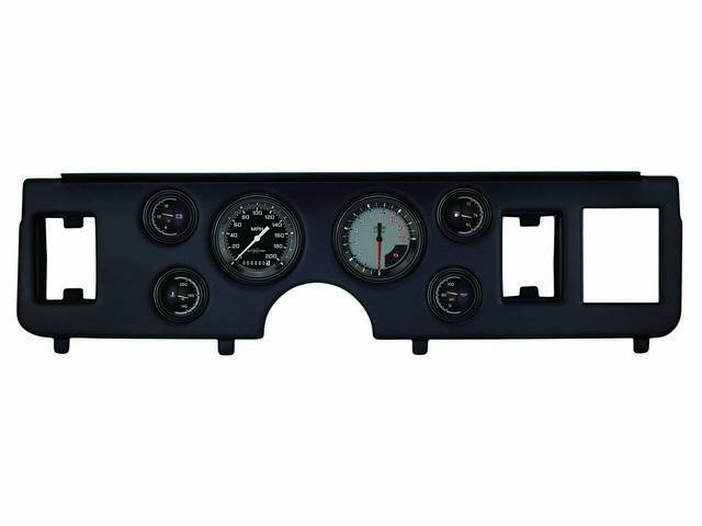 Classic Instruments Autocross Gray Series gauges Short Sweep Style w/ Black Dash Panel for (79-86)
