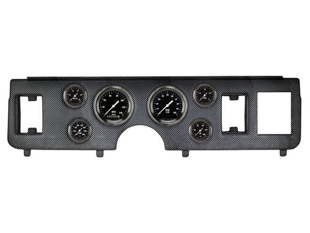Classic Instruments Hot Rod Series gauges Full Sweep Style w/ Carbon Fiber Dash Panel for (79-86)