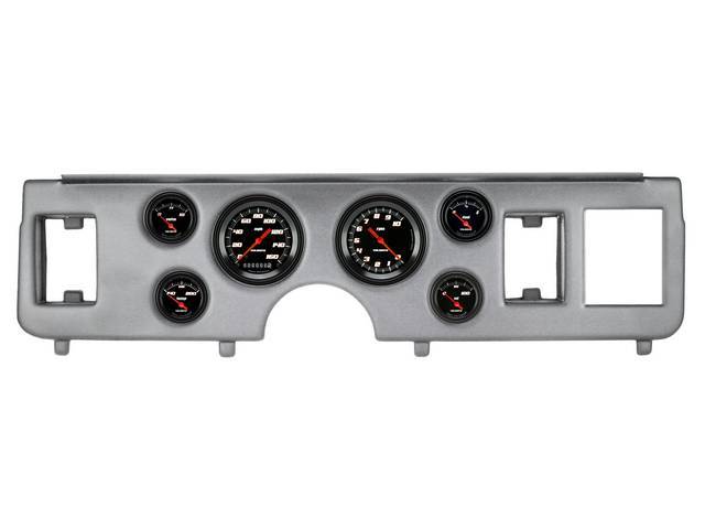 Classic Instruments Velocity Black Series gauges Short Sweep Style w/ Brushed Aluminum Dash Panel for (79-86)