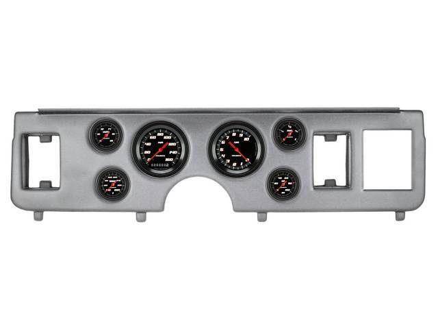 Classic Instruments Velocity Black Series gauges Full Sweep Style w/ Brushed Aluminum Dash Panel for (79-86)