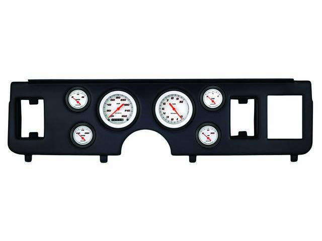 Classic Instruments Velocity White Series gauges Short Sweep Style w/ Black Dash Panel for (79-86)