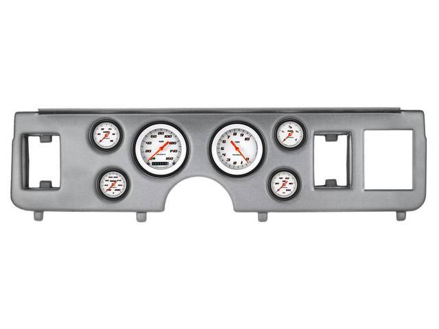 Classic Instruments Velocity White Series gauges Full Sweep Style w/ Brushed Aluminum Dash Panel for (79-86)