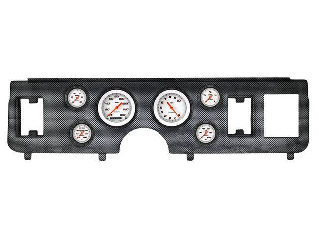 Classic Instruments Velocity White Series gauges Full Sweep Style w/ Carbon Fiber Dash Panel for (79-86)