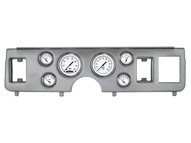 Classic Instruments White Hot Series gauges Short Sweep Style w/ Brushed Aluminum Dash Panel for (79-86)