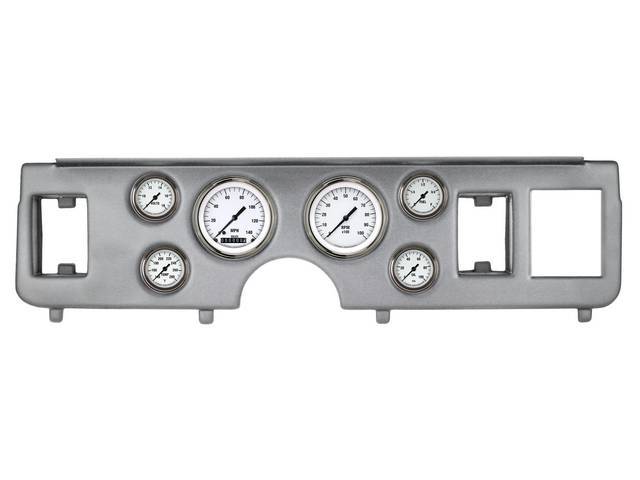 Classic Instruments White Hot Series gauges Full Sweep Style w/ Brushed Aluminum Dash Panel for (79-86)