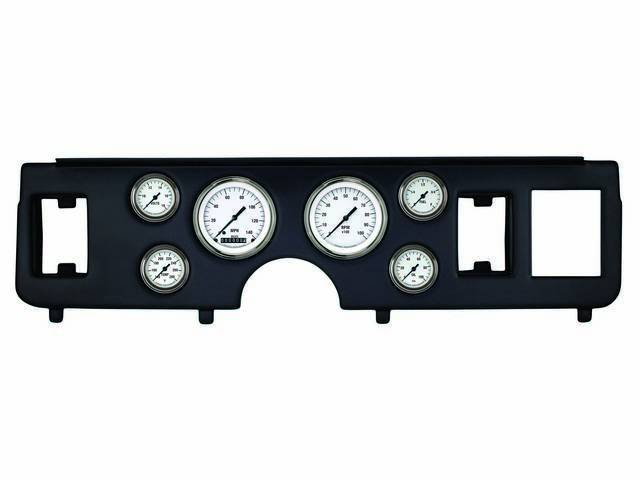 Classic Instruments White Hot Series gauges Full Sweep Style w/ Black Dash Panel for (79-86)