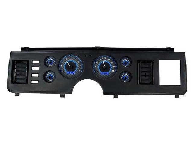 Dakota Digital VHS Digital Instrument Cluster, Carbon Face/Blue Illumination