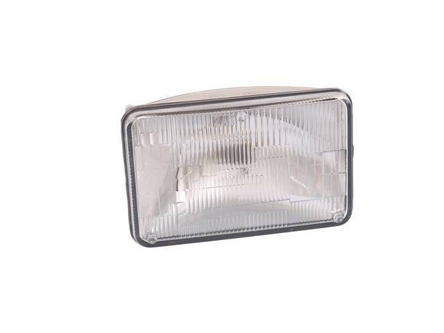 Sylvania Basic 4 x 6 Sealed Beam Headlight Low Beam (H4656 Style)