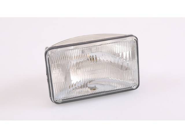 Sylvania Basic 4 x 6 Sealed Beam Headlight High Beam (H4651 Style)