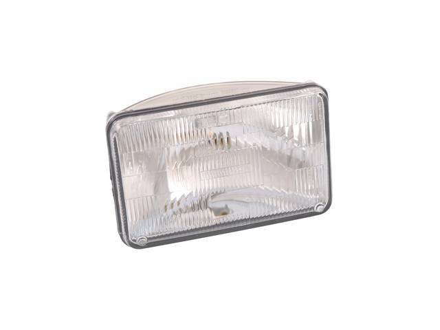 Sylvania Basic 4 x 6 Sealed Beam Headlight High Beam (H4651 Style)