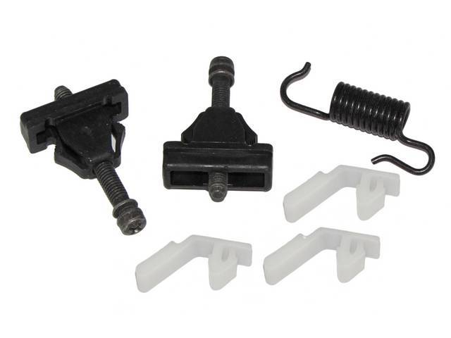 Mounting Kit, Head Light, Does One Light, Incl (3) Adjusting Bearings, (2) Head Light Adjusters, (1) Tension Spring, Repro