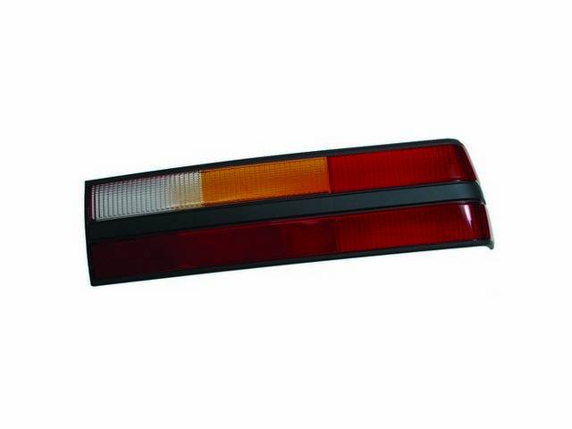 Lens, Rear Tail Light, W/ Charcoal Painted Center, Rh, Original Ford Tooling, Oe Style Repro, E5zz-13450-A