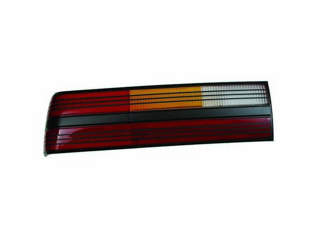 Lens, Rear Tail Light, W/ Black Painted Center, W/ Stripes, Lh, Original Ford Tooling, Oe Style Repro, E4zz-13451-A