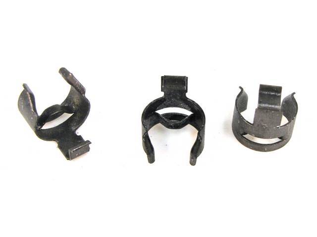 Spring Clip Set, Headlamp Adjusting Screw Retainer, Incl (3) Clips, Does One Head Light Assy, Repro