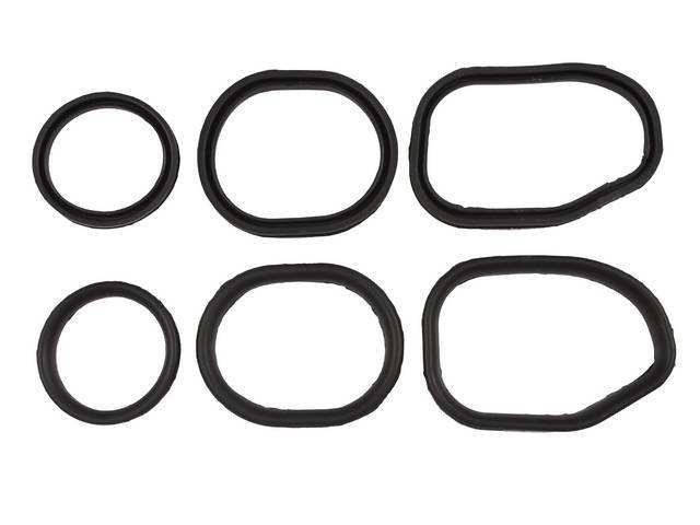 Gasket Set, Rear Tail Light, Factory Style, Exact Reproductions, Incl (2) Outer Gaskets, (2) Center Gaskets, (2) Inner Gaskets, Designed To Compress Like Original Units