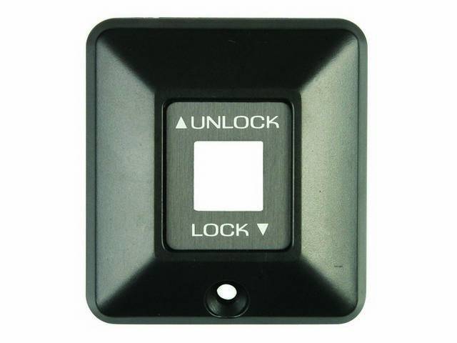 Housing, Door Lock Switch, Black Finish, Repro, E2zz-14528-B