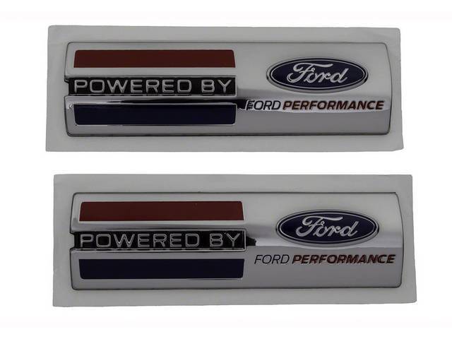 Ford Performance Custom Stick-On Emblems Powered By Ford Performance Chrome Style