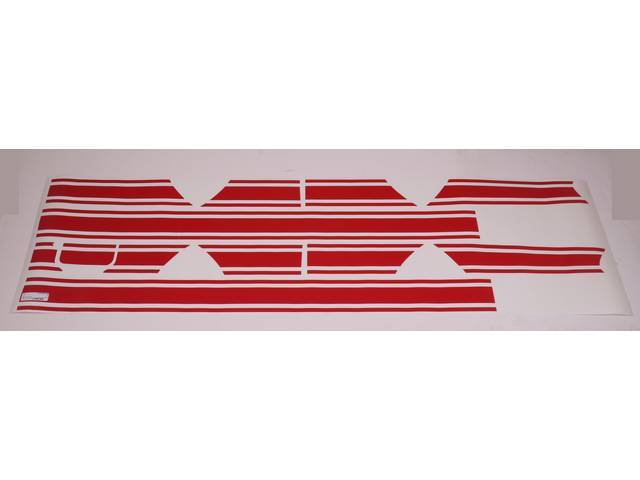 1987-93 SAAC Style Mid Body Stripe Kit (Red)