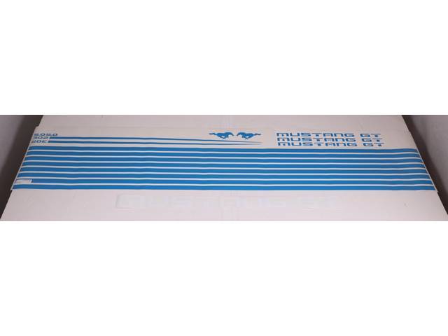1987-93 MUSTANG GT Stripe & Decal Kit (Blue)