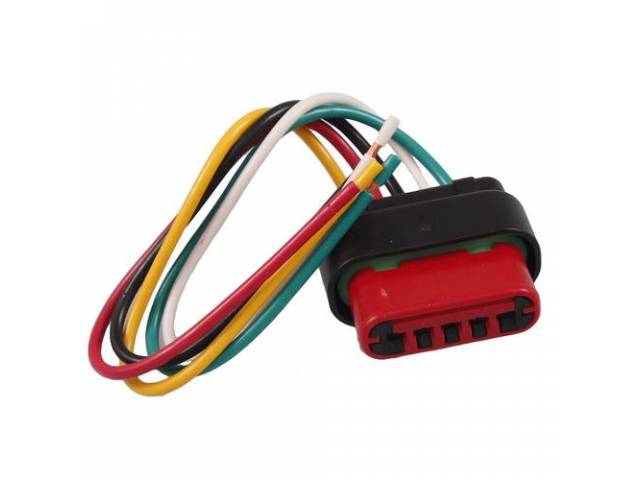 Repair Harness, Windshield Wiper Motor, Incl (5) 8 Inch Long 14 Gauge Leads, Designed To Replace Factory Style Plug, Repro
