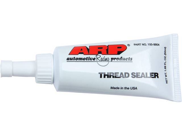 Thread Sealer, Ptfe Teflon, By Arp, 1.69 Oz. Tube, Designed For Use On All Wet Deck Cylinder Block Applications In Order To Prevent Coolant Leakage Past The Head Bolts Threads, Can Be Use On Pipe Plugs, Fittings And Other Leak Proof Seals