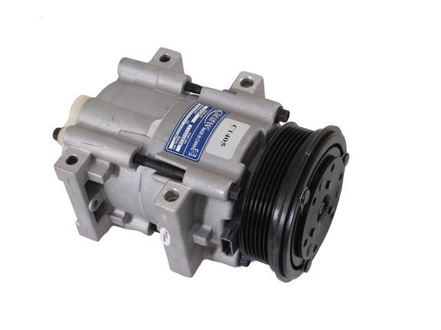 Compressor Assy, A/C, New, Fs10 Style, Incl Clutch, Designed To Be Used With Factory Air
