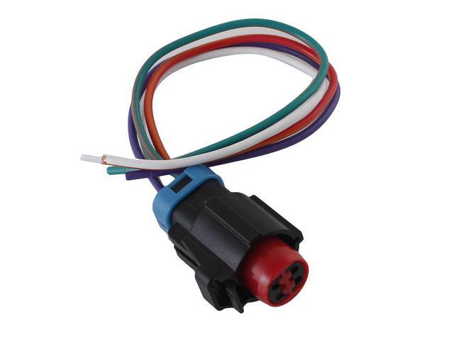 Repair Harness, A/C Clutch Cycling Pressure Switch, Incl (4) 8 Inch Long 16 Gauge Leads, Designed To Replace Factory Style Plug