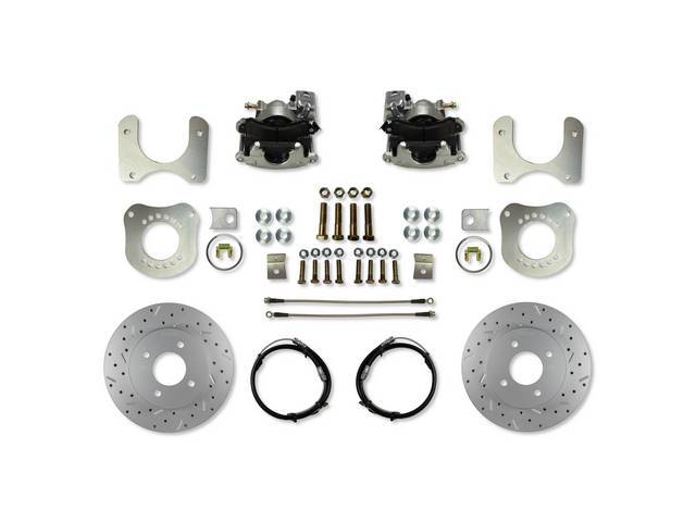 LEED Brakes 79-86 Rear Disc Brake Conversion Kit - Ford 7.5 & 8.8 - 4 Lug (w/ MaxGrip Rotors)