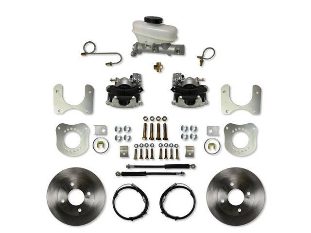 LEED Brakes 87-92 Rear Disc Brake Conversion Kit - Ford 7.5 & 8.8 - 4 Lug