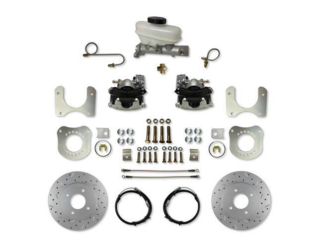 LEED Brakes 87-92 Rear Disc Brake Conversion Kit - Ford 7.5 & 8.8 - 4 Lug (w/ MaxGrip Rotors)