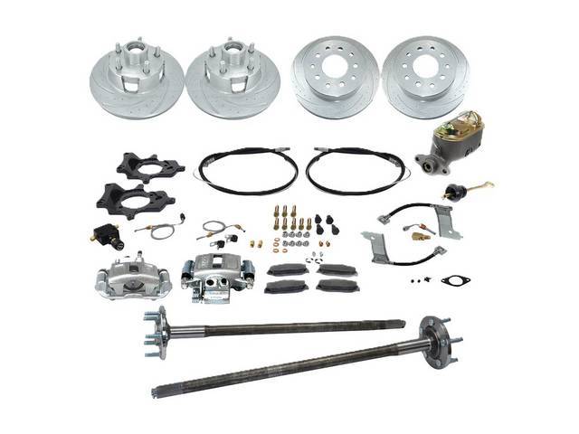 SSBC USA 5 Lug 4 Wheel Disc Brake Conversion Kit 1993 (Upgrade Rotors/STD Calipers)