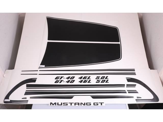 1994-98 Mustang GT Custom C Stripe Set (Black)