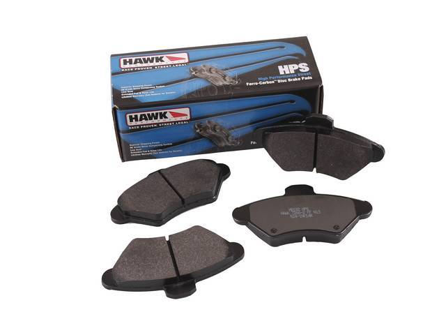 Pad Set, Front Disc, Hawk Performance, Hps Compound, Designed For Daily Street And Mild Track Use, Increase Stopping Up To 40%, Repro