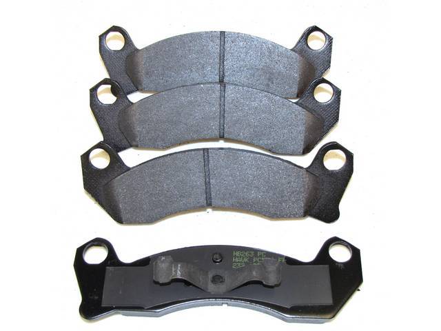 Pad Set, Front Disc, Hawk Performance, Ceramic Compound, Designed For Daily Street Use, Increase Stopping Up To 30%, Repro