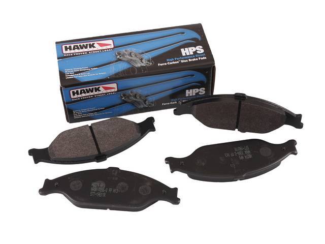 Pad Set, Front Disc, Hawk Performance, Hps Compound, Designed For Daily Street And Mild Track Use, Increase Stopping Up To 40%, Repro