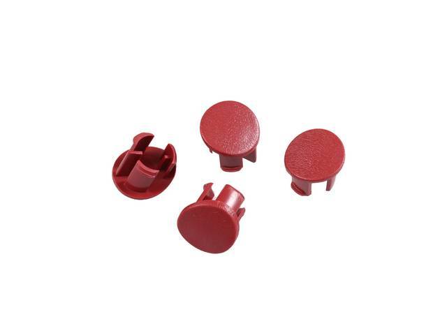 OE Style Door Arm Rest Plug Set (Scarlet Red) for 87-93