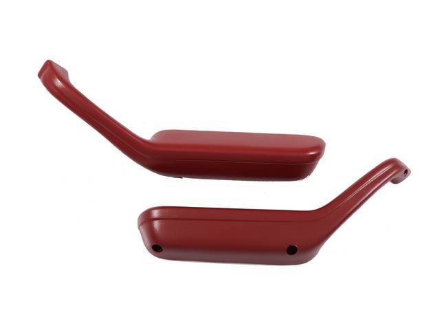 Replacement Style Molded Armrest Pads Red for (81-86)