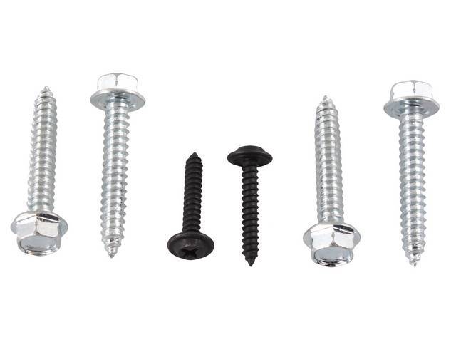 Mounting Kit, Armrest Pad, Incl (2) Small Screw, (4) Large Screws, Does Both Side, Repro 