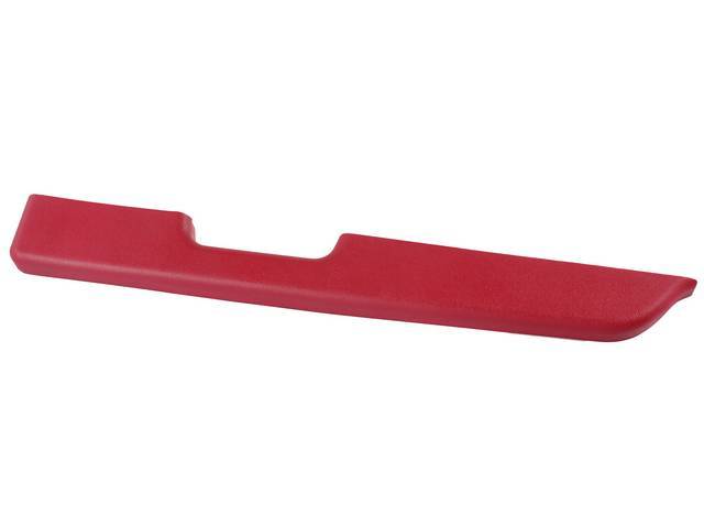 Armrest Pad, Rh, Molded, Scarlet Red, Exact Repro, This Is The Best Color Match For The 87-92 Years, Can Be Used As A Replacement On Other Years, Best Available Color For Dyeing 