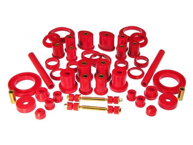 Total Kit, Prothane, Red, These Kits Are Made Of A Durable Urethane Construction, They Are Designed To Work With Factory Components And Hardware, They Drastically Improve Handling And Steering Response